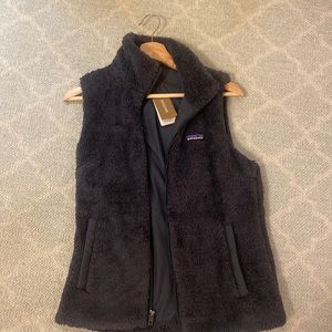 Patagonia furry Vest Navy blue